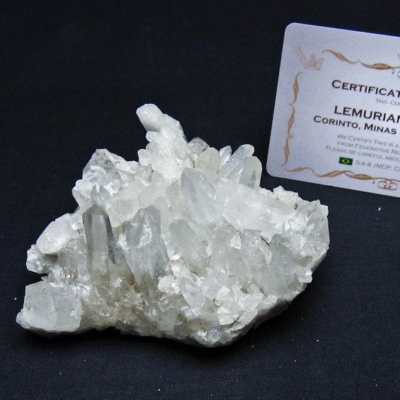 レムリアンシード 水晶 クラスター 原石 ブラジル ミナスジェライス州 コリント産 一点物 送料無料 182-7901