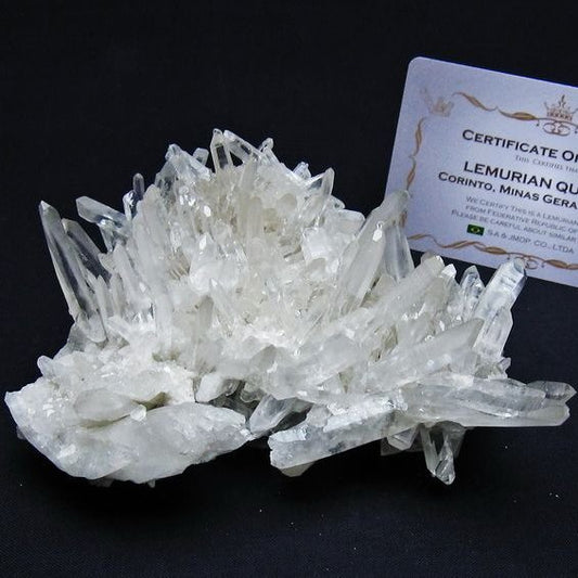 レムリアンシード 水晶 クラスター 原石 ブラジル ミナスジェライス州 コリント産 一点物 送料無料 182-7906