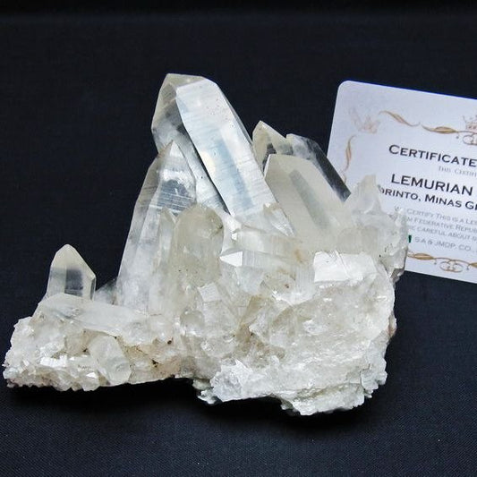 レムリアンシード 水晶 クラスター 原石 ブラジル ミナスジェライス州 コリント産 一点物 送料無料 182-7908