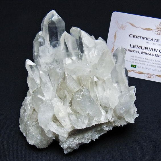レムリアンシード 水晶 クラスター 原石 ブラジル ミナスジェライス州 コリント産 一点物 送料無料 182-7909