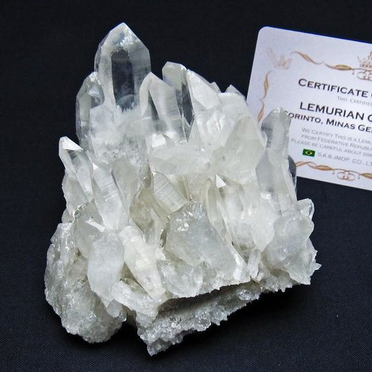 レムリアンシード 水晶 クラスター 原石 ブラジル ミナスジェライス州 コリント産 一点物 送料無料 182-7909