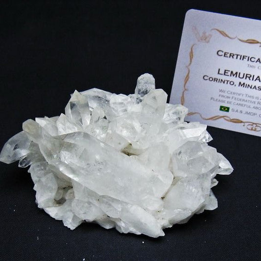 レムリアンシード 水晶 クラスター 原石 ブラジル ミナスジェライス州 コリント産 一点物 送料無料 182-7911