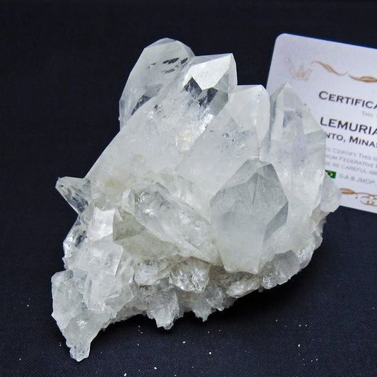 レムリアンシード 水晶 クラスター 原石 ブラジル ミナスジェライス州 コリント産 一点物 送料無料 182-7912