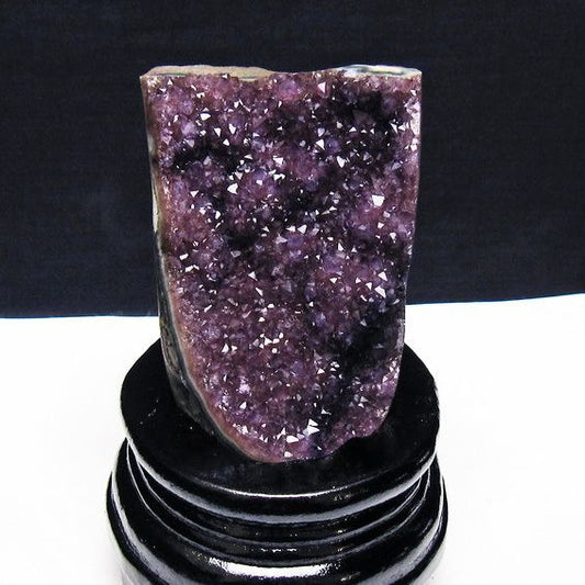 アメジスト クラスター ウルグアイ産 原石 amethyst 一点物 台座付属 182-7913