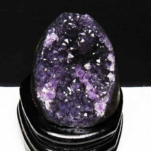 アメジスト クラスター ウルグアイ産 原石 amethyst 一点物 台座付属 送料無料 182-7917