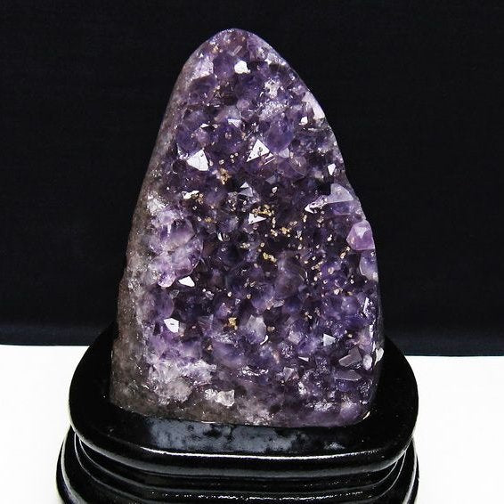 アメジスト クラスター ウルグアイ産 原石 amethyst 一点物 台座付属 送料無料 182-7919