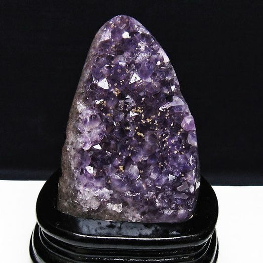 アメジスト クラスター ウルグアイ産 原石 amethyst 一点物 台座付属 送料無料 182-7919