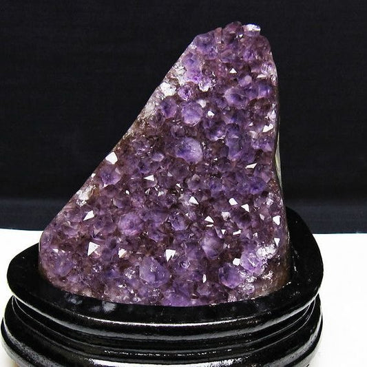 アメジスト クラスター ウルグアイ産 原石 amethyst 一点物 台座付属 送料無料 182-7922