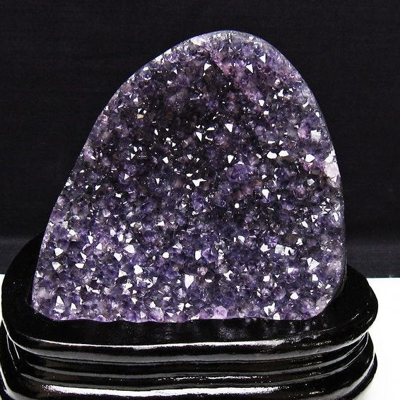 アメジスト クラスター ウルグアイ産 原石 amethyst 一点物 台座付属 182-7925