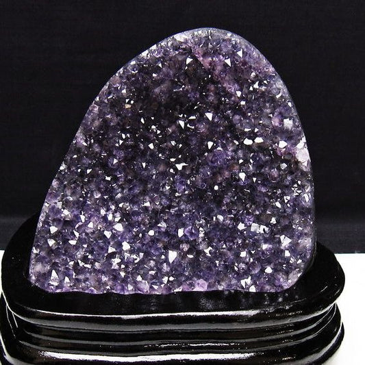 アメジスト クラスター ウルグアイ産 原石 amethyst 一点物 台座付属 182-7925
