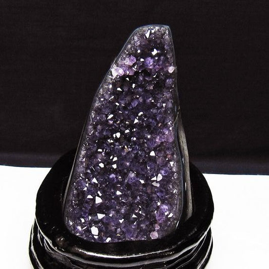 アメジスト クラスター ウルグアイ産 原石 amethyst 一点物 台座付属 送料無料 182-7928