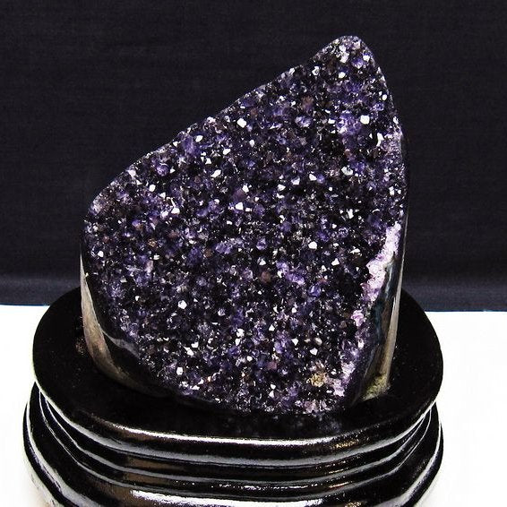 アメジスト クラスター ウルグアイ産 原石 amethyst 一点物 台座付属 送料無料 182-7933