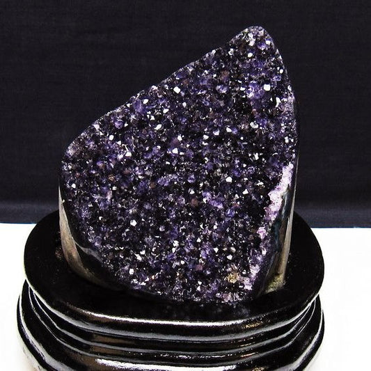 アメジスト クラスター ウルグアイ産 原石 amethyst 一点物 台座付属 送料無料 182-7933
