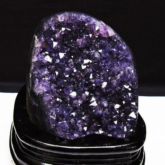 アメジスト クラスター ウルグアイ産 原石 amethyst 一点物 台座付属 送料無料 182-7934