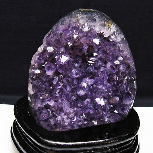 アメジスト クラスター ウルグアイ産 原石 amethyst 一点物 台座付属 送料無料 182-7936