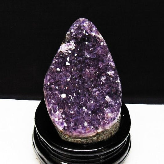 アメジスト クラスター ウルグアイ産 原石 amethyst 一点物 台座付属 送料無料 182-7943