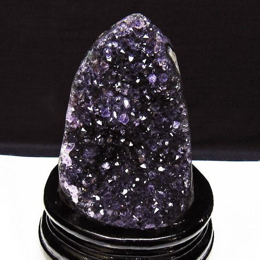 アメジスト クラスター ウルグアイ産 原石 amethyst 一点物 台座付属 送料無料 182-7948
