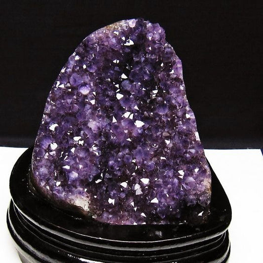 1.2Kg アメジスト クラスター ウルグアイ産 原石 amethyst 一点物 台座付属 送料無料 182-7952