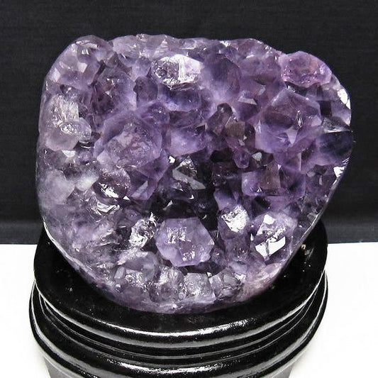 1.8Kg アメジスト クラスター ウルグアイ産 原石 amethyst 一点物 台座付属 送料無料 182-7957
