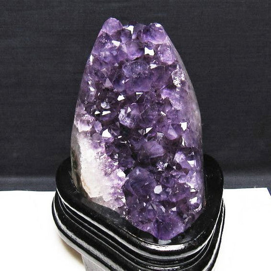 1.7Kg アメジスト クラスター ウルグアイ産 原石 amethyst 一点物 台座付属 送料無料 182-7958
