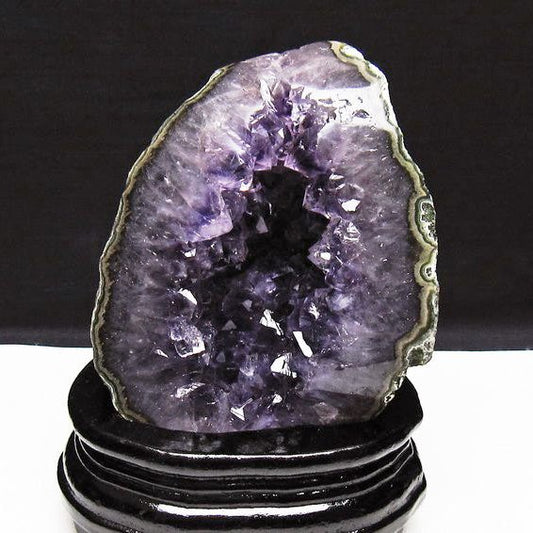 アメジスト クラスター ウルグアイ産 原石 amethyst 一点物 台座付属 送料無料 182-7964
