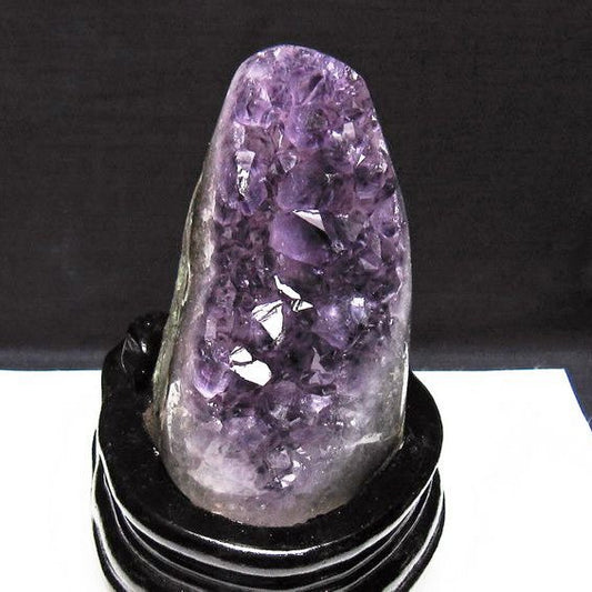 アメジスト クラスター ウルグアイ産 原石 amethyst 一点物 台座付属 送料無料 182-7965