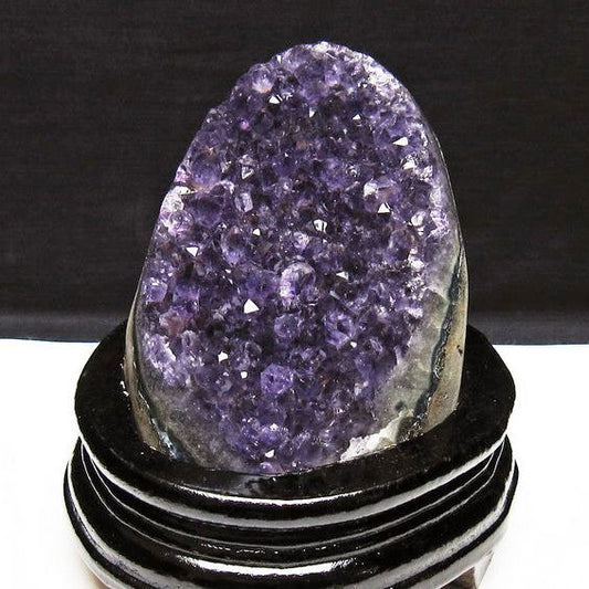 アメジスト クラスター ウルグアイ産 原石 amethyst 一点物 台座付属 送料無料 182-7970