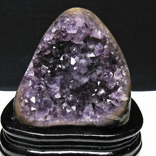 アメジスト クラスター ウルグアイ産 原石 amethyst 一点物 台座付属 送料無料 182-7971