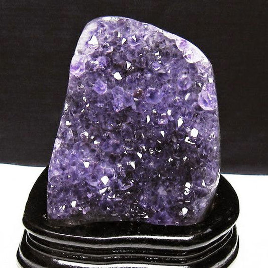 1.1Kg アメジスト クラスター ウルグアイ産 原石 amethyst 一点物 台座付属 送料無料 182-7972
