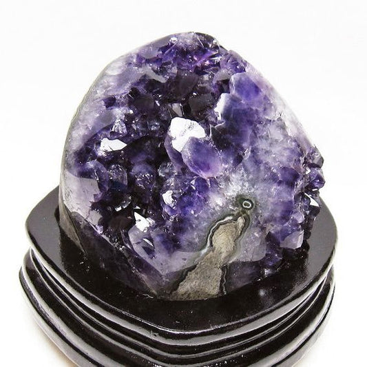 1.2Kg アメジスト クラスター ウルグアイ産 原石 amethyst 一点物 台座付属 送料無料 182-7973