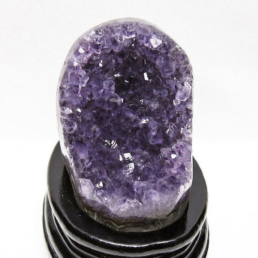 アメジスト クラスター ウルグアイ産 原石 amethyst 一点物 台座付属 送料無料 182-7975