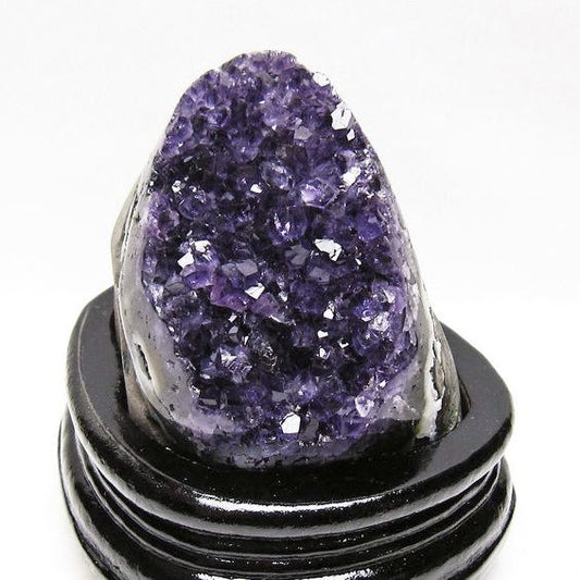 アメジスト クラスター ウルグアイ産 原石 amethyst 一点物 台座付属 送料無料 182-7976