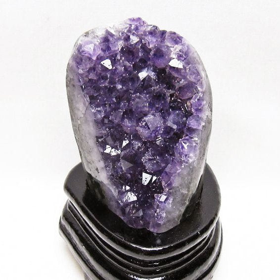 アメジスト クラスター ウルグアイ産 原石 amethyst 一点物 台座付属 送料無料 182-7978