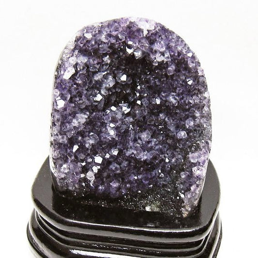 アメジスト クラスター ウルグアイ産 原石 amethyst 一点物 台座付属 送料無料 182-7980