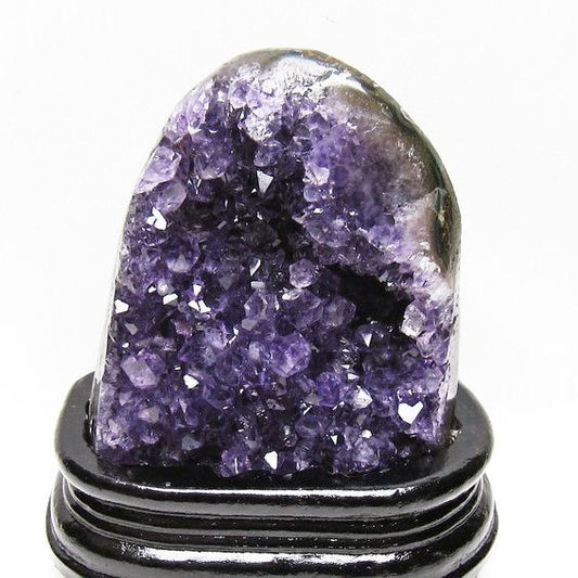 アメジスト クラスター ウルグアイ産 原石 amethyst 一点物 台座付属 送料無料 182-7982