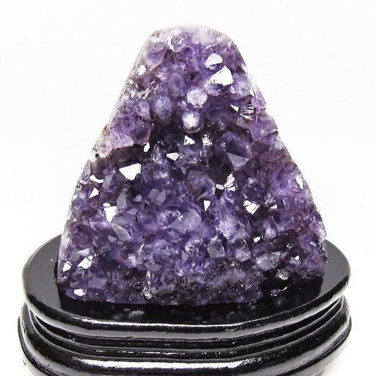 アメジスト クラスター ウルグアイ産 原石 amethyst 一点物 台座付属 送料無料 182-7983