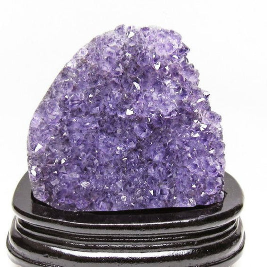 1Kg アメジスト クラスター ウルグアイ産 原石 amethyst 一点物 台座付属 送料無料 182-7984
