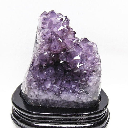 1.2Kg アメジスト クラスター ウルグアイ産 原石 amethyst 一点物 台座付属 送料無料 182-7987