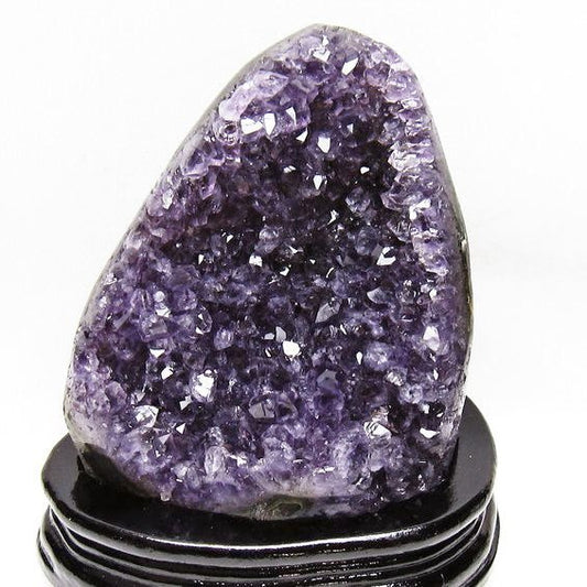 1.3Kg アメジスト クラスター ウルグアイ産 原石 amethyst 一点物 台座付属 送料無料 182-7988