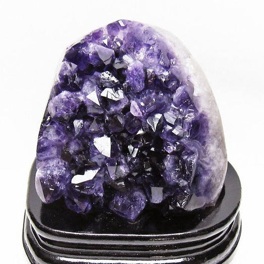 1.5Kg アメジスト クラスター ウルグアイ産 原石 amethyst 一点物 台座付属 送料無料 182-7989