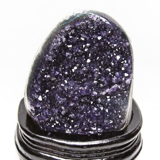 1.3Kg アメジスト クラスター ウルグアイ産 原石 amethyst 一点物 台座付属 送料無料 182-7996