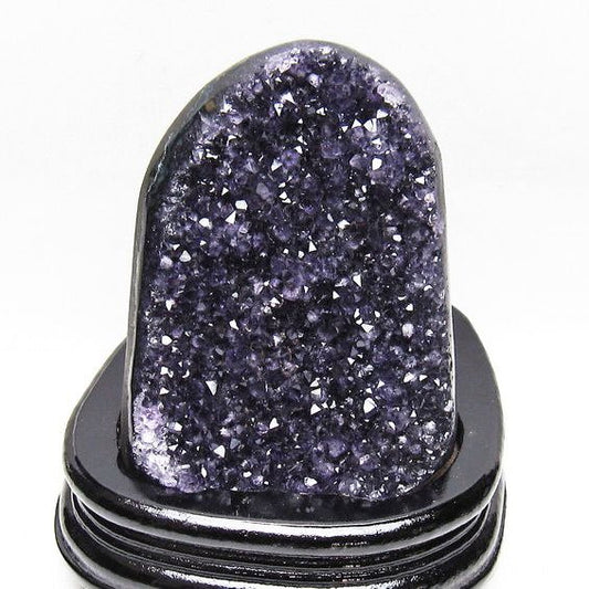1.2Kg アメジスト クラスター ウルグアイ産 原石 amethyst 一点物 台座付属 送料無料 182-7997
