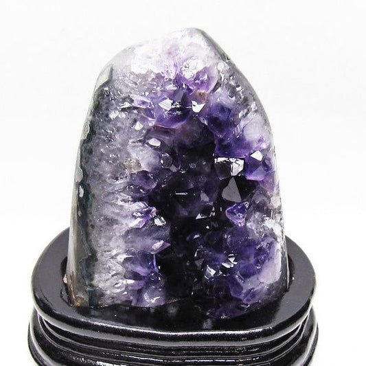 アメジスト クラスター ウルグアイ産 原石 amethyst 一点物 台座付属 送料無料 182-7999