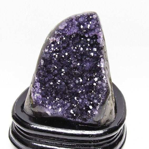 アメジスト クラスター ウルグアイ産 原石 amethyst 一点物 台座付属 送料無料 182-8001