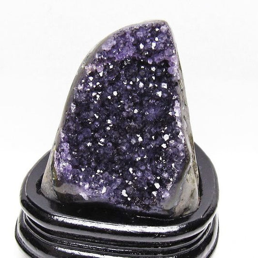 アメジスト クラスター ウルグアイ産 原石 amethyst 一点物 台座付属 送料無料 182-8001