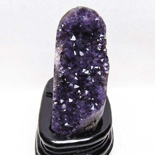アメジスト クラスター ウルグアイ産 原石 amethyst 一点物 台座付属 送料無料 182-8005