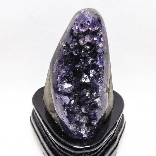 アメジスト クラスター ウルグアイ産 原石 amethyst 一点物 台座付属 送料無料 182-8006