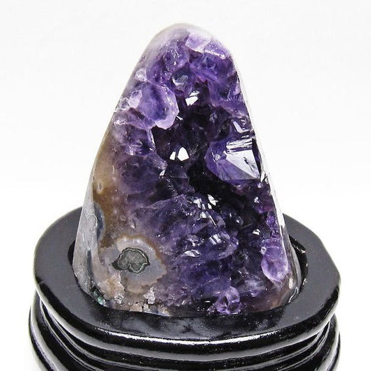 アメジスト クラスター ウルグアイ産 原石 amethyst 一点物 台座付属 送料無料 182-8010