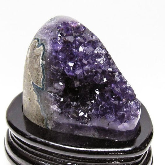 アメジスト クラスター ウルグアイ産 原石 amethyst 一点物 台座付属 送料無料 182-8016