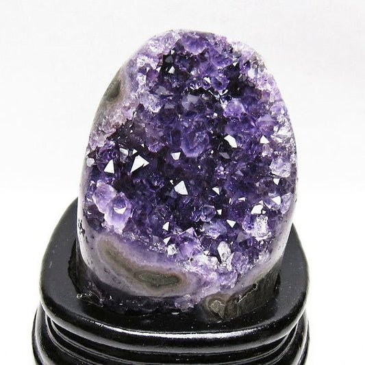 アメジスト クラスター ウルグアイ産 原石 amethyst 一点物 台座付属 送料無料 182-8021